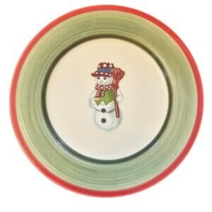 Christopher's Tree Snowman Christopher Radko  8" Salad or Dessert Plate